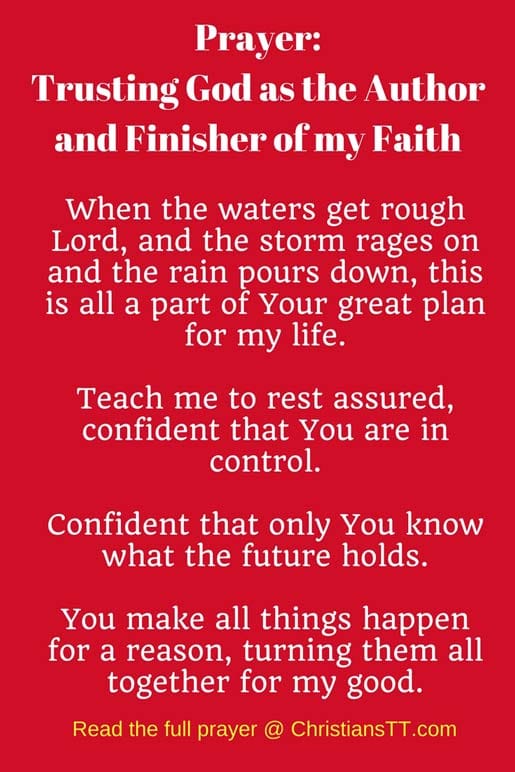 Prayer: Trusting God as the Author and Finisher of my Faith pin